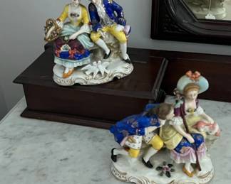 Pair porcelain/china figurines