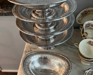 Silverplate but beautiful etching