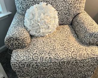 Chair with matching ottoman