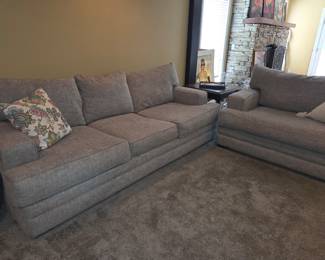 Sofa and loveseat