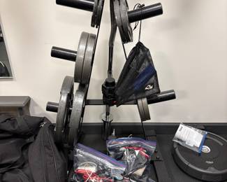 Weight Plate Stand Tree & weights 