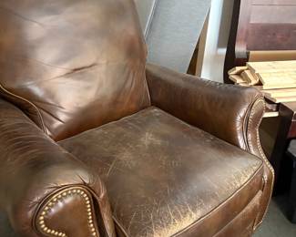 Leather recliner chair 