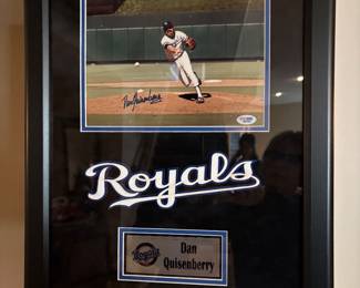 Signed Dan Quisenberry picture 