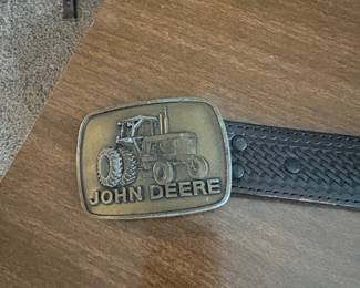 John Deere leather belts 