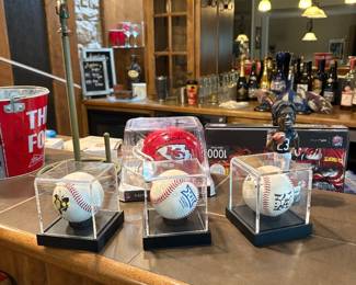 Sports. Memorabilia Chiefs Helmet signed…. ( stay tuned..)