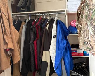 Lots of men’s winter wear 