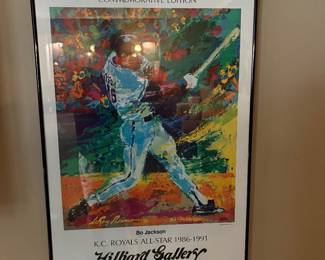 Leroy Newman “Bo Jackson “ Framed Print 