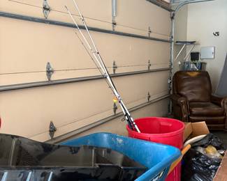 Fishing equipment and wheel barrows 