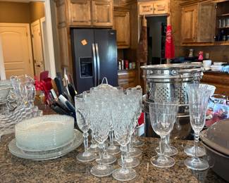 Luminarc fluted glassware sets 