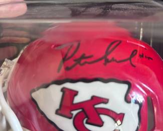 Patrick Mahomes signed mini helmet 