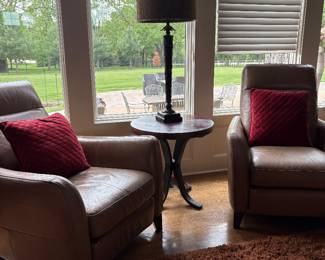 Natuzzi Leather reclining chairs 