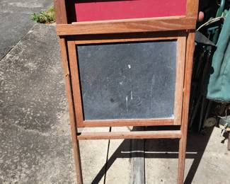 Small child's chalkboard set