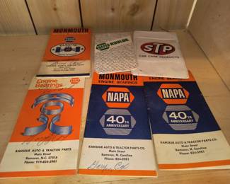 Ramseur tractor and auto parts advertisements