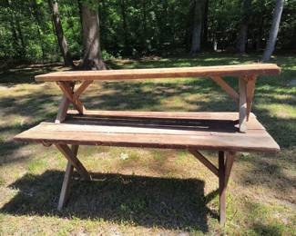 Picnic table with bench