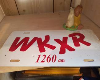 Local radio station license plate