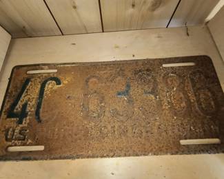 US military overseas plate