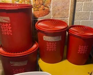 Vintage Tupperware canisters