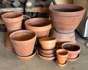Variety of Terracotta Planter Pots