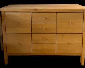 EPRoom & Board Sherwood Maple 8-Drawer Credenza / Media Cabinet