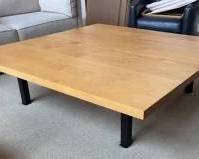 Room & Board Solid Maple Square Cocktail Table - Parsons Base