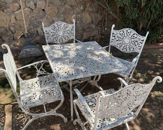 White patio set 39x26
