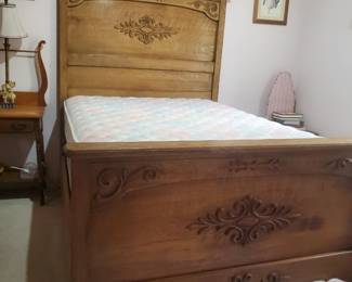 Beautiful wood full size bed