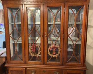 Lexington China cabinet L:89” W:60” D:17”