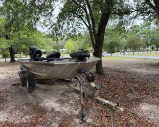 ***Available for presale*** Fisher 16ft boat with a 2010 Mercury 50, the boat has sat for a couple of years. The motor cranks but will need new fuel before starting. Per the mechanic that changed the ignition switch the motor does not appear to have been ran much. The wood floor is soft. $3200