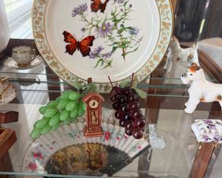 Grapes $12 each, plate $12