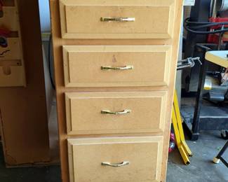 Rolling Wood Storage, Approx 40" x 20" x 31"