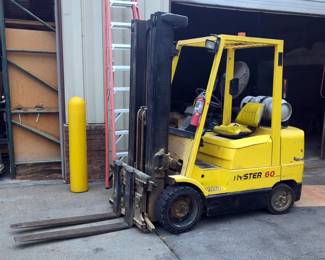 Hyster 60 Propane Forklift, Model S60XM, Reads 2303 Hours On Meter