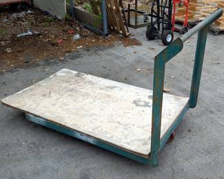 Industrial 4-Wheel Flat Bed Rolling Cart, 42.5" x 36" x 52" With 37" x 64" Board 