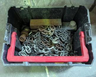 Chains And Hitches, In Plastic Carrying Tote