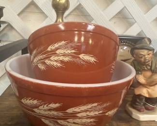 Pyrex collectible Autumn Harvest Wheat, 401 & 402