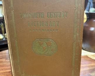 Vintage  hardcover edition Webster’s Dictionary, 1939 20th century dictionary  
