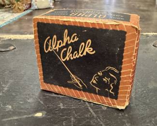 Vintage box of Weber Costello “Alpha Chalk” 