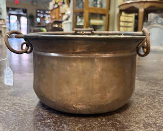 Vintage copper cauldron 