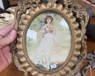 Vintage Pinkie framed print 