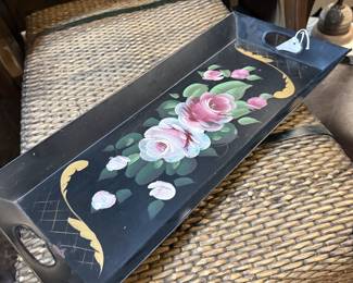 Vintage toleware decorative try 