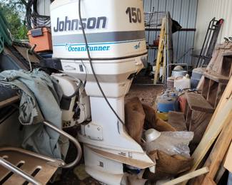 Pro Master Travis edition bass boat with Johnson 150 motor