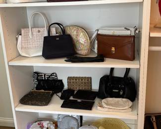 Anne Klein, Koret, Giani Bernini, Liz Claiborne, Susan Gail, DKNY, Tignanello, Bloomingdale’s, Miranda