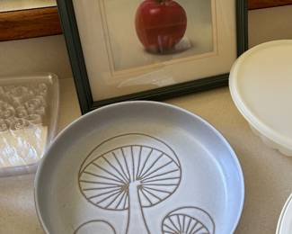 Mushroom Serving Plate Bowl