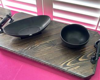 Custom Made Chips and Dip Tray