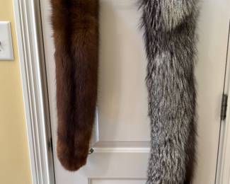 Mink Stole and Fur Shawl