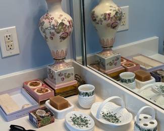 Antique Lamp, Bathroom Accessories 