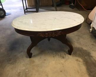 Marble top coffee table 