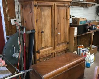 Armoire and cedar chest