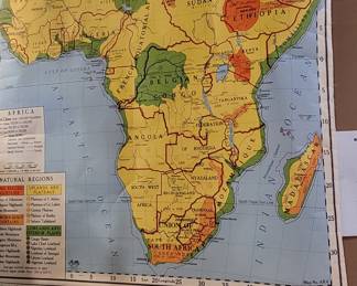1955 school map of Africa