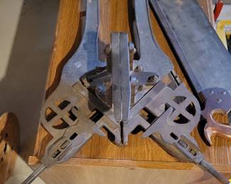 Very cool cast iron miter box and saw