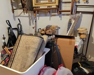Vintage chairs.  Rugs